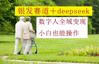 银发赛道+deepseek数字人全域变现，小白也能操作-阿鬼