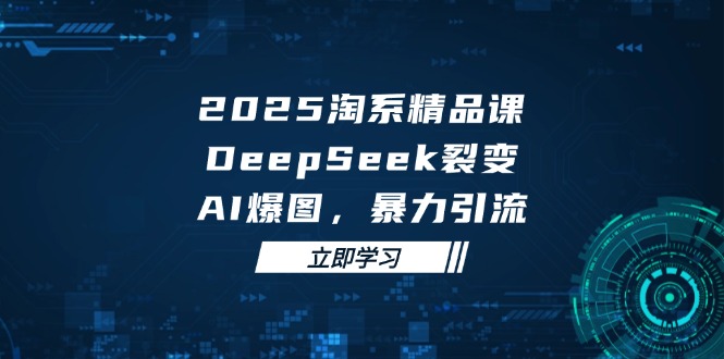 2025 淘系精品课，DeepSeek 裂变，AI 爆图，暴力引流-阿鬼