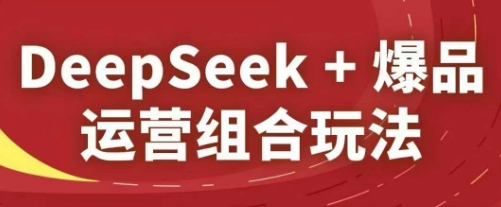 DeepSeek+爆品运营组合玩法，2025淘系精品课-阿鬼