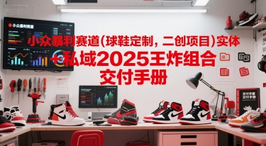 小众暴利赛道(球鞋定制，二创项目)实体+私域2025王炸组合  交付手册-阿鬼