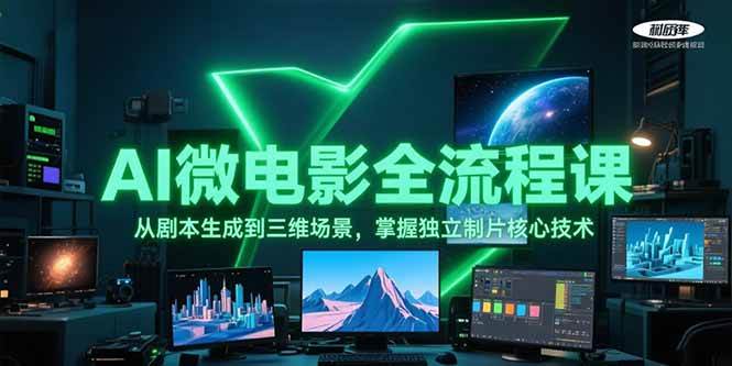 AI微电影全流程课，从剧本生成到三维场景，掌握独立制片核心技术-阿鬼