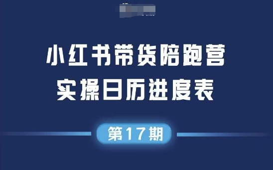 小红书第17期带货陪跑营，不囤货，无不直播，无不投流，通过选品+笔记内容+测品+笔记铺量+矩阵运营打爆款-阿鬼
