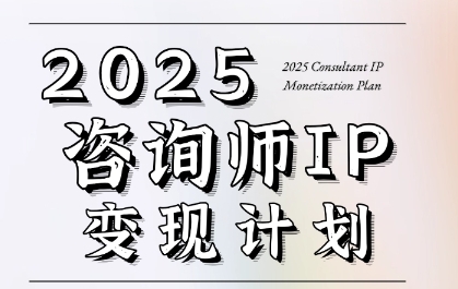 7天构建咨询师变现系统，2025咨询师IP变现计划训练营-阿鬼