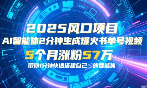 AI智能体2分钟一键生成爆火书单号原创视频，5个月涨粉57w，带你零代码1分钟搭建智能体-阿鬼