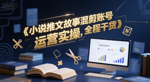 小说推文故事混剪账号运营实操，全程干货-阿鬼