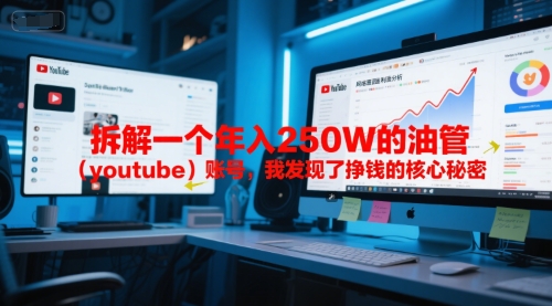 付费文章：拆解一个年入250W的油管(youtube)账号，我发现了挣钱的核心秘密-阿鬼