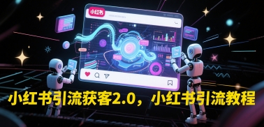 小红书引流获客2.0，小红书引流教程-阿鬼