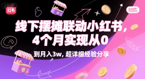 线下摆摊联动小红书，4 个月实现从 0 到月入3w，超详细经验分享-阿鬼