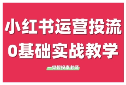 小红书运营投流，小红书广告投放从0到1的实战课，学完即可开始投放(更新)-阿鬼