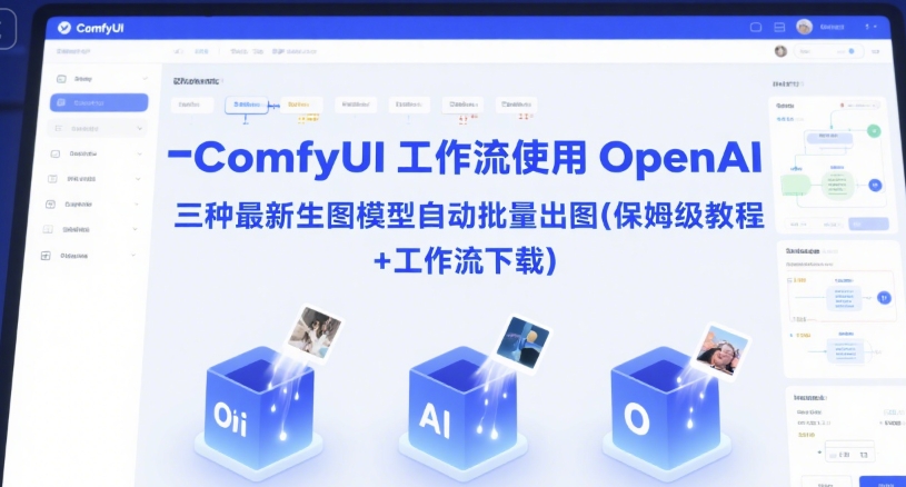 ComfyUI 工作流使用 OpenAI 三种最新生图模型自动批量出图(保姆级教程+工作流下载)-阿鬼