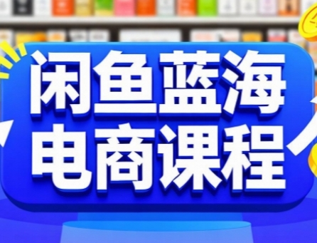 闲鱼蓝海电商课程，手把手助你快速上手，轻松实现闲鱼稳定盈利-阿鬼
