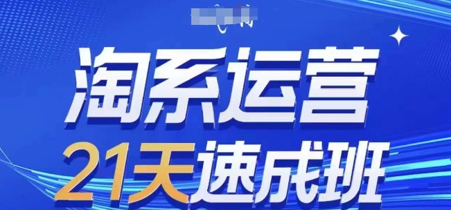 淘系运营21天速成班(更新25年7月)，0基础轻松搞定淘系运营，不做假把式-阿鬼