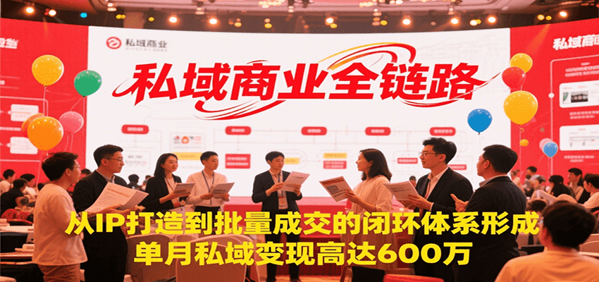 私域商业全链路，从IP打造到批量成交的闭环体系形成，单月私域变现600万-阿鬼