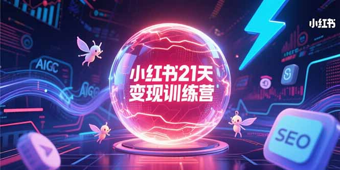 小红书21天变现训练营，AIGC工具高效应用，SEO优化核心技巧-阿鬼