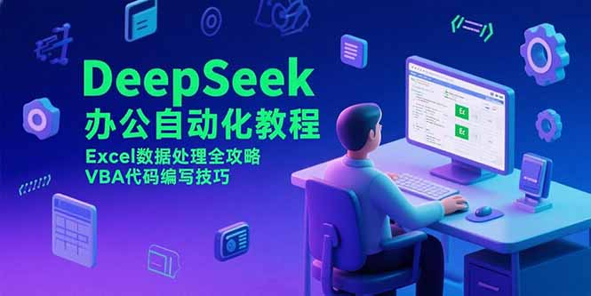 DeepSeek办公自动化教程，Excel数据处理全攻略，VBA代码编写技巧-阿鬼