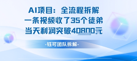 AI收徒变现闭环：一条视频收35人，日入1k+(附完整SOP)-阿鬼