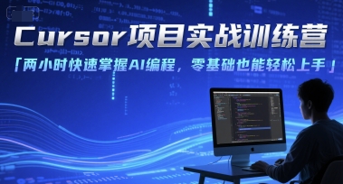 Cursor项目实战训练营，两小时快速掌握AI编程，零基础也能轻松上手-阿鬼