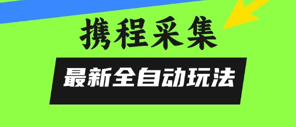 携程信息采集全自动玩法，0风控，无脑开干【揭秘】-阿鬼