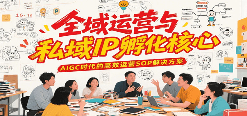 全域运营与私域IP孵化核心，AIGC时代的高效运营SOP解决方案-阿鬼