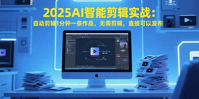 2025AI智能剪辑实战：自动剪辑1分钟一条作品，无需剪辑，直接可以发布-阿鬼