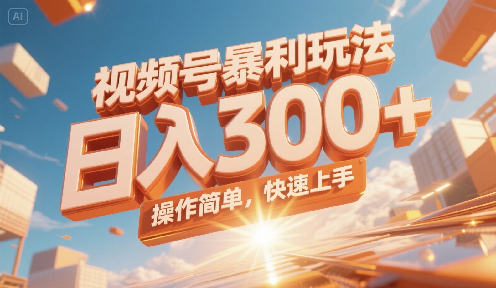 视频号暴利玩法，日入300+，操作简单，快速上手。-阿鬼