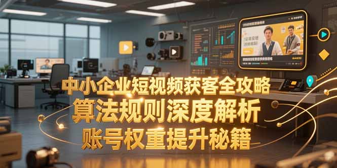 中小企业短视频获客全攻略，算法规则深度解析，账号权重提升秘籍-阿鬼